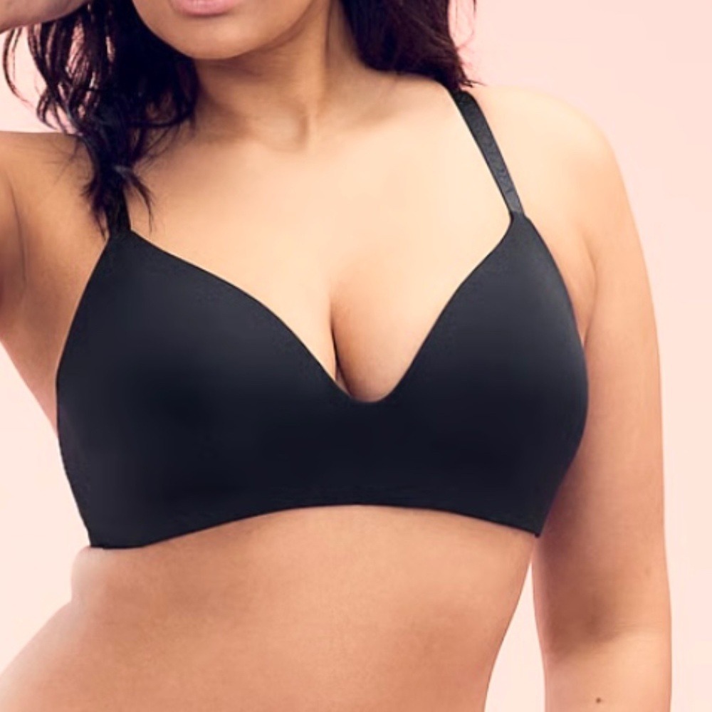Victoria's Secret Wireless Lightly Lined‎ T-Shirt Bra 36DDD Black